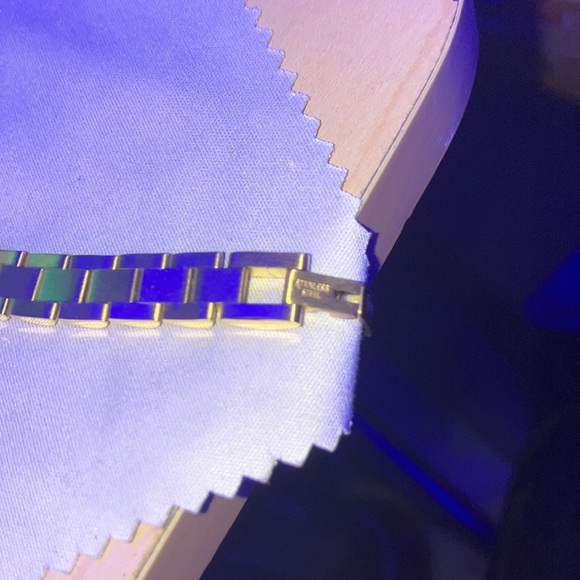 Gold plated bracelet. ITALGEM STEEL. 18k gold plated. - Picture 4 of 5